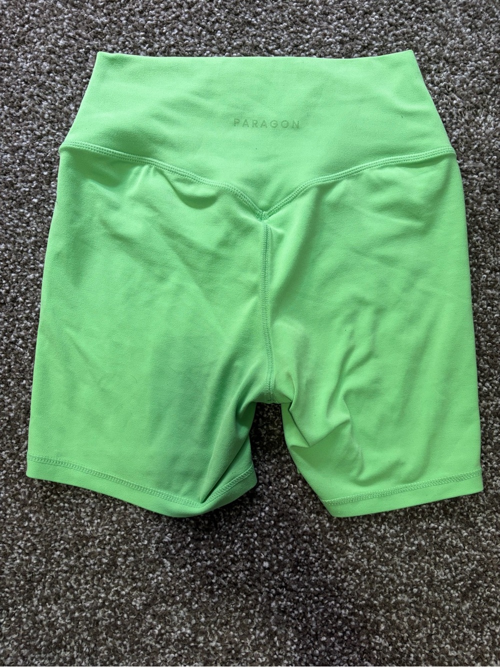 PARAGON Women’s High-Rise Bike Shorts — Lime Green
